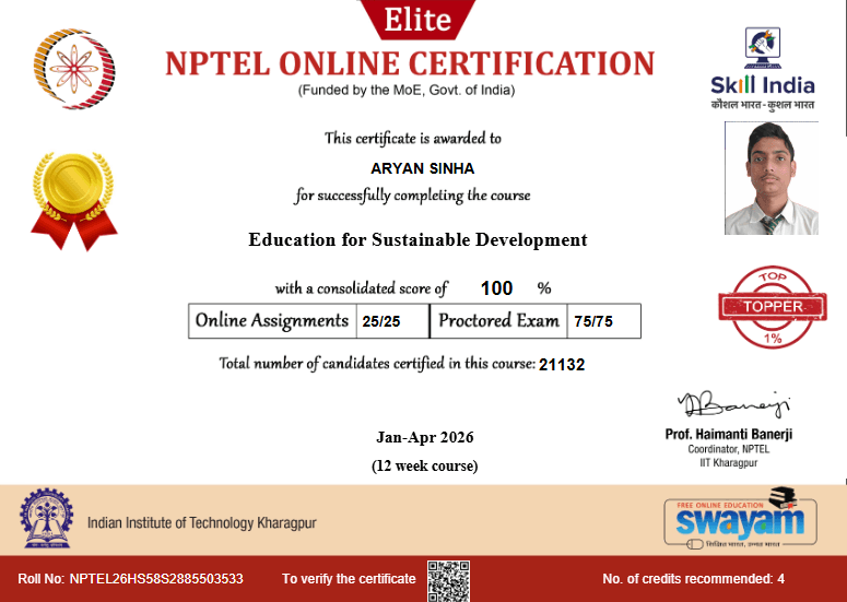NPTEL Certification